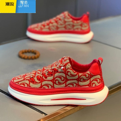 聚范一脚蹬男鞋夏季2024新款透气刺绣休闲板鞋懒人百搭软底运动帆布鞋