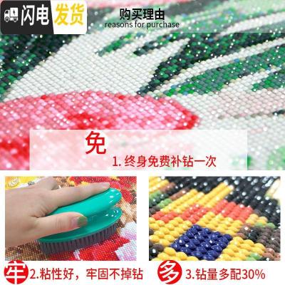 三维工匠2019新款5D钻石画满钻客厅卧室结婚情侣点贴钻绣 [满钻全贴]90X65厘米[钻量多配30][送精品工十字绣