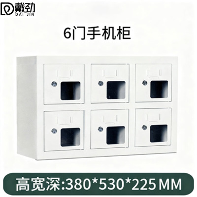 戴劲手机存放柜钢制手机保管箱电子设备管理柜6门存放柜[亚窗]