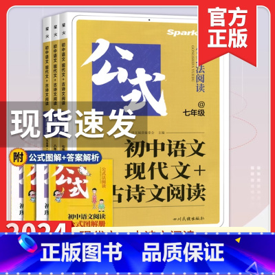 英语听力理解 九年级/初中三年级 [正版]2024星火巅峰训练初中语文现代文+古诗文阅读公式法800题七八九年级初中阅读