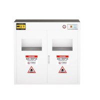 不锈钢气瓶柜 201矮双瓶液化气报警