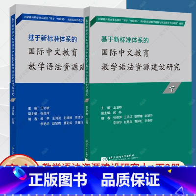 [正版] 基于新标准体系的国际中文教育教学语法资源建设研究(上、下)套装2册 国际中文教师 北京语言大学出版社 外语书