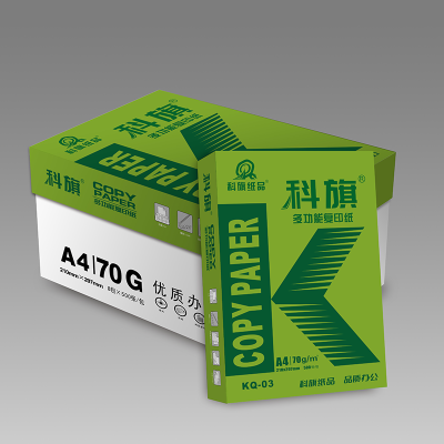 宣皇 科旗03号a4打印纸80g复印纸500张/包办公专用纸学生用纸a4打印白纸 科旗03号A4 80G 8包/箱
