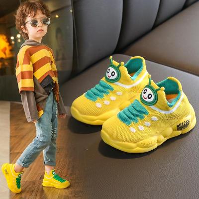 儿童鞋春款女童宝宝运动鞋时尚男童针织休闲百搭潮童鞋