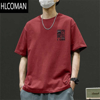 HLCOMAN日系潮牌宽松百搭短袖T恤男夏季ins潮流港风痞帅半袖