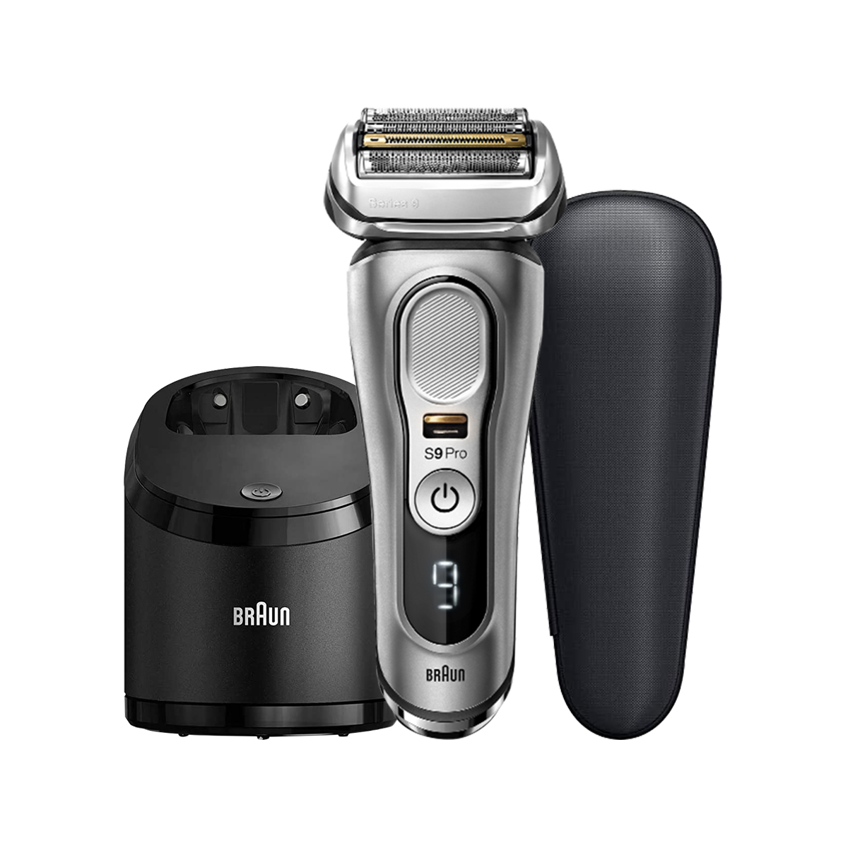 博朗BRAUN电动剃须刀9系9557cc 往复式超长续航电动剃须刀配智能清洁中心
