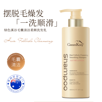 绿色溪谷毛囊清洁柔顺洗发乳480ml