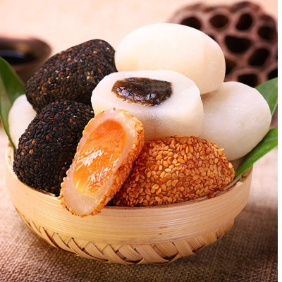 干吃汤圆爆浆麻薯糯米糍网红零食糕点心4口味买1斤送1斤-共2斤约35个