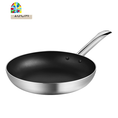 钢柄铝合金不粘锅煎锅平底锅无油烟钢煎饼锅复合底电磁炉燃气 FENGHOU 28CM特加厚(实心柄煎锅)