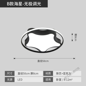苏宁放心购 简约现代大气主卧室灯2020年新款led吸顶灯饰家用小客厅创意灯具
