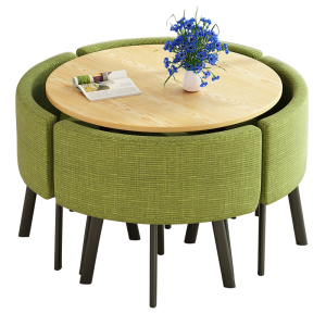 豫亨 北欧简约接待桌椅组合洽谈桌店铺会客桌椅办公室休闲小圆桌方餐桌