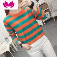 七斓灰色印花纯色扎染长袖T恤女2022新款ins超火长袖T恤打底衫女