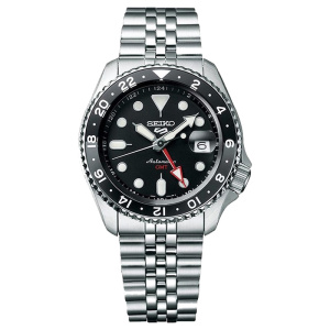 精工男自动机械表SSK003K1精钢表带圆形蓝宝石镜面100米防水折叠扣休闲表