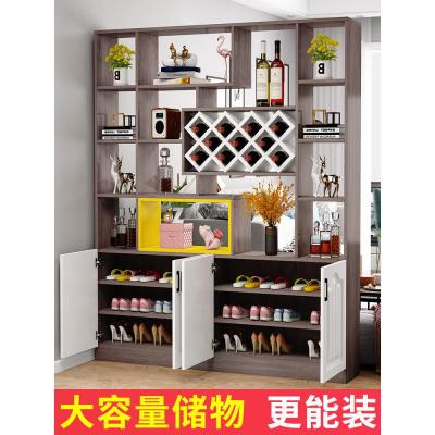 玄关柜客厅隔断柜鞋柜一体餐厅现代简约双面屏风厅装饰欧式酒柜