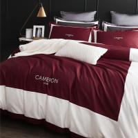 美帮汇款60支长绒棉四件套欧式全棉全棉1.8m单双人被套床单床上用品