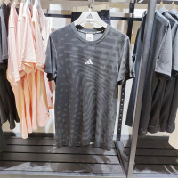 adidas/阿迪达斯新款男士吸湿排汗圆领短袖T恤 IM7485 C