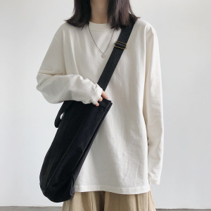 长袖T恤女秋季新款白色学生内搭打底衫韩版上衣服女