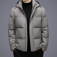 脱卸帽羽绒服冬季新款中年男士短款加厚羽绒服保暖白鸭绒羽绒外套_632