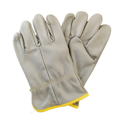 铁洋 电焊手套 牛皮短款25CM浅色 双