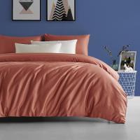 家柏饰(CORATED)60支澳棉被套单件纯色贡缎双人200230全棉全棉单人被罩