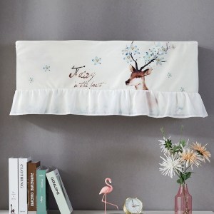 空调防尘罩 空调罩套 挂式开机不取挂机空调套简约防尘挡风帘 梅花鹿 1-1.5P(85-90厘米)开机不取