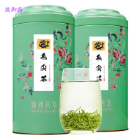 源御露(Yuan Yu Lu)毛尖茶叶绿茶新茶雨前嫩芽春茶烘青绿茶散装罐装浓香型 龙 芳华浅绿大