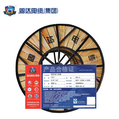 固达电缆 低压铝电缆 YJLV-2 米