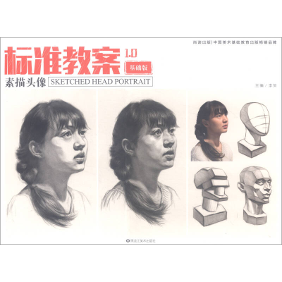 正版新书]素描头像(基础版)/标准教案1.0李贺9787559311306