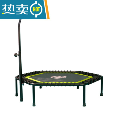 透骨龙成人蹦蹦床大人家用室内减肥跳跳床健身房弹跳床儿童蹭蹭床真智力绿色《健身房级别》加强款T扶手