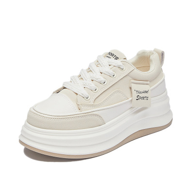 2025春季小白鞋新款韩版ins女学生厚底增高运动板鞋休闲街拍