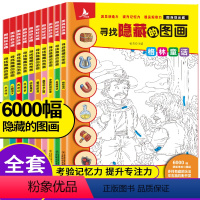 图画捉迷藏:寻找隐藏的涂画[全10册] [正版]幼儿益智图书 找不同书迷宫专注力训练儿童书籍 3-4—6岁宝宝幼儿园找茬