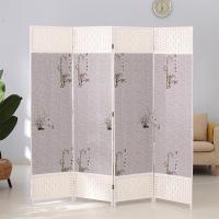 BONJEAN中式屏风折叠编布艺屏风玄关移动隔断办公酒店屏风简约客厅折屏