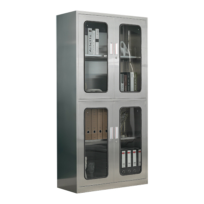 阿拉贡不锈钢文件柜档案柜资料柜储物柜器械柜仪器柜304全上下玻璃器械柜