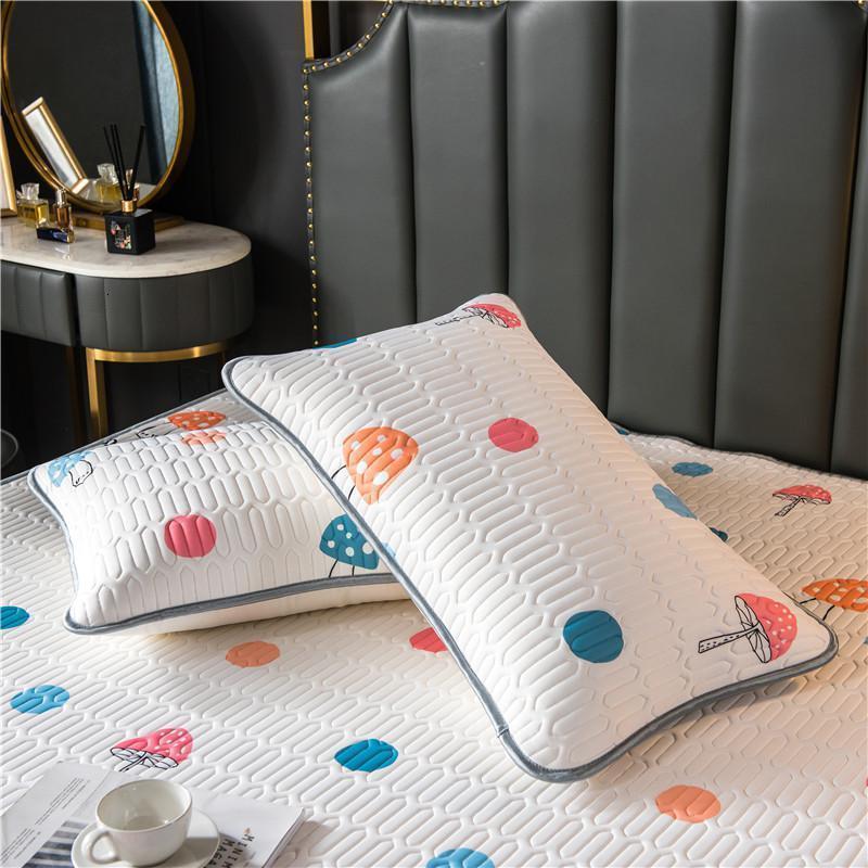 家柏饰(CORATED)乳胶凉席三件套夏季冰丝凉席可水洗可折叠1.8m床夏天席子1.5