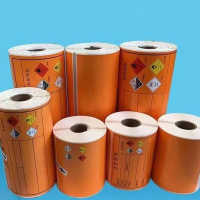 小窝厘 神彩新国标危废标签纸防水防油防撕100*100mm 500张/卷