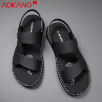 奥康男士凉鞋夏季韩版潮流外穿开车凉鞋男两用拖鞋沙滩鞋