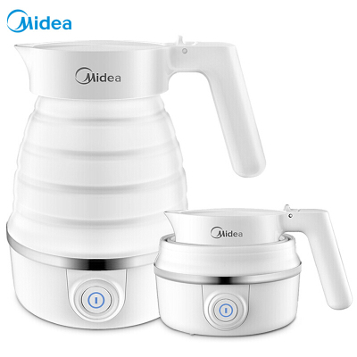美的（Midea）sh06simple101可折叠式电热水壶旅行宿舍小型迷你便携自动断电一人食烧水壶