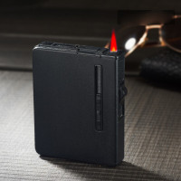 林檎烟盒打火机防风一体20支装充气烟盒自动弹烟烟盒子防风便携式香菸盒刻字烟盒送女朋友老婆生日礼物送女朋友老婆情人节七夕生