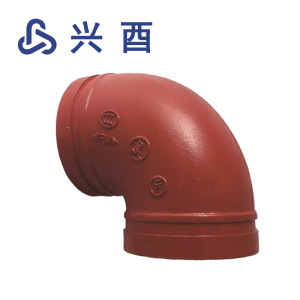 兴酉 沟槽卡箍90度弯头 DN100外径114 个