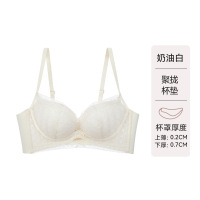 品牌同款夏季薄款蕾丝内衣女性感纯欲风小胸聚拢透气收副乳文胸罩