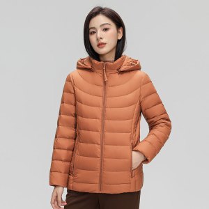 90白鸭绒新国标女式简约纯色连帽可拆卸轻薄羽绒服女_1102