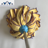 毛巾珊瑚绒超细纤维拖把家用传统木地板墩布 三维工匠