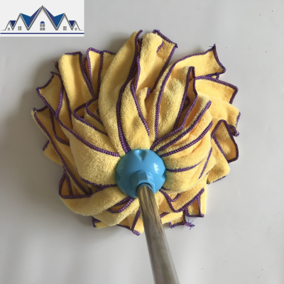 毛巾珊瑚绒超细纤维拖把家用传统木地板墩布 三维工匠