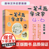 一笔一画学汉字4-6共3册 3-6岁 趣味汉字启蒙