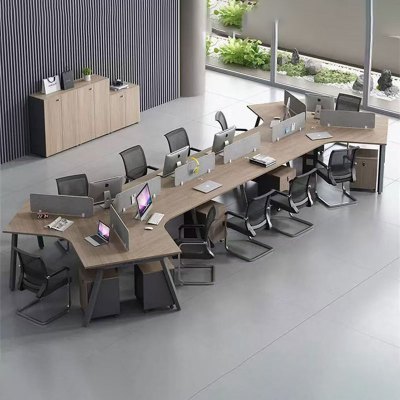 金菲罗格定制职员办公桌 10人位办公桌含6个活动柜+10把椅子