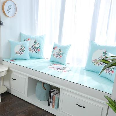 家柏饰(CORATED)花好月圆印花飘窗垫窗台垫定做简约现代沙发垫田园卧室榻榻米阳台花好月圆8cm飘窗垫