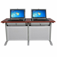 东杉电脑桌 翻转电脑桌双人位1600*700*770