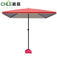 晨磊户外方伞红色+底座/个