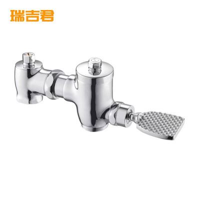 瑞吉君 铜伸缩卧式脚踏冲洗阀 PDK001 个