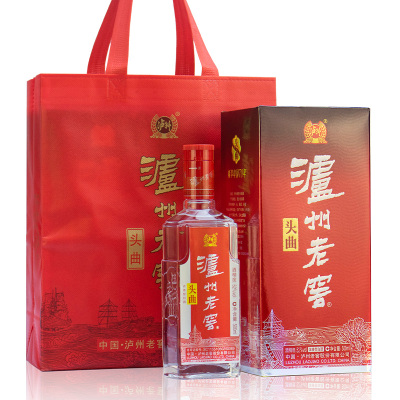 泸州老窖头曲52度500ml*2瓶 礼盒装浓香型白酒 送手提袋